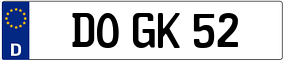 Trailer License Plate